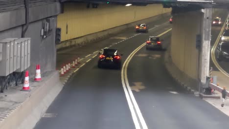 View-of-Hong-Kong-Kai-Tak-tunnel-drive-through-captured-during-bus-ride