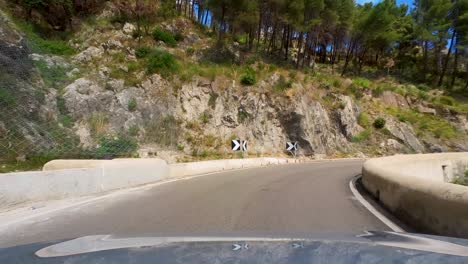 Italy's-Coastal-Beauty:-Amalfi-Drive-POV,-Campania-Region,-Italy,-Europe