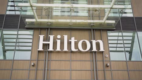 A-cinematic-glimpse-of-the-entrance-to-the-Hotel-Hilton-Southampton-Utilita-Bowl,-London