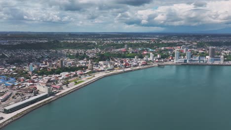 Aerial-View-of-Puerto-Montt,-Los-Lagos,-Chile