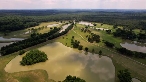 4k-Drone-Fly-over-flooded-Golf-course-dallas-Texas