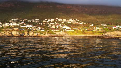 Sonnenaufgang-In-Simonstown,-Kapstadt,-Südafrika