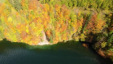 Drone-Aerial-Flight-Over-Switzerland-Lake