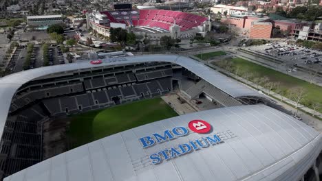 BMO-Stadion-Und-La-Coliseum-Im-Exposition-Park-Von-Los-Angeles,-Kalifornien