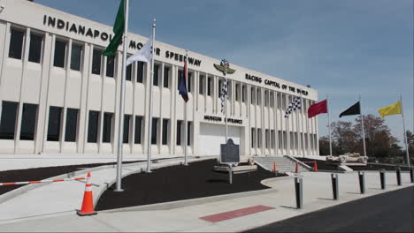 Establishing-shot-of-the-Indianapolis-Motor-Speedway-Museum