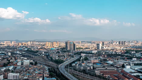 Cityscape-modern-metropolis-with-skyscrapers