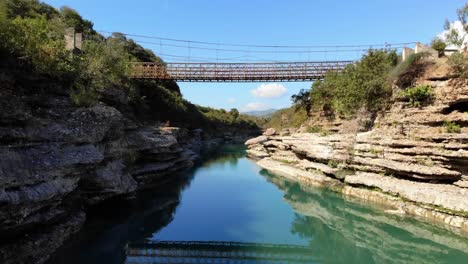 Tracking-shot-through-canyon-in-Albania