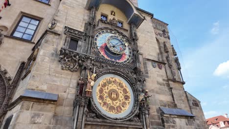 Reloj-Astronomico-De-Praga,-Video-Sin-Gente-Ni-Turistas