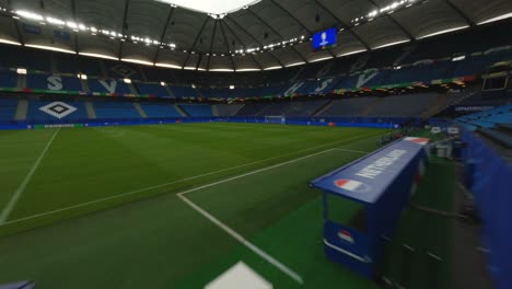 HSV-Hamburg-FPV-Drone-flying-over-stands-towards-goal