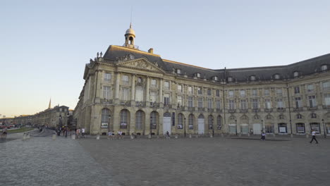 Stock-market-place,-in-Bordeaux,-France