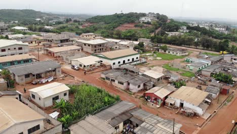 African-community-aerial-view-back-reveal