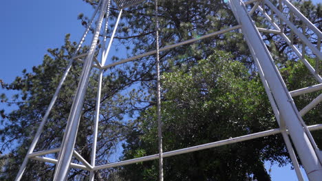 Training-rope-for-firefighters-installed-near-fire-station