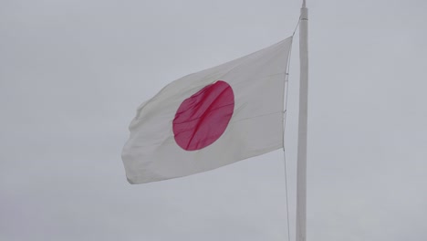 Flag-of-Japan-waving-in-the-wind-slow-motion-4K