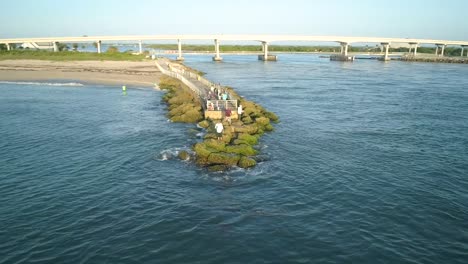 4K-Drone-footage-of-the-beautiful-Sebastian-Inlet-during-sunrise