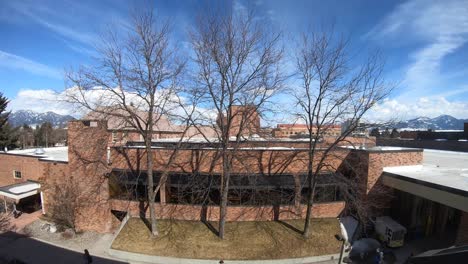 Time-lapse-of-Strand-Union-Building,-Bozeman-Montana