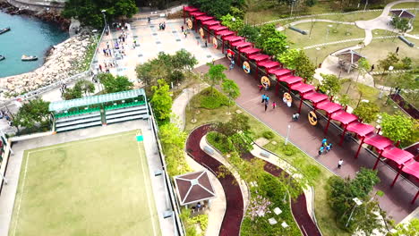 Aerial-in-Big-Recreational-Garden-in-Tsang-Yi-Hong-Kong