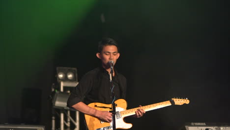 Adult-Male-Singer-Guitarist-Performing-On-Stage-At-Hidden-Agenda-In-Hong-Kong