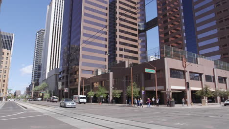 Washington-St-in-Downtown-Phoenix-Arizona.-Tilt-Down