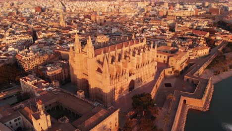 Aerial-footage-from-the-largest-island-in-the-Balearic-Islands,-Mallorca