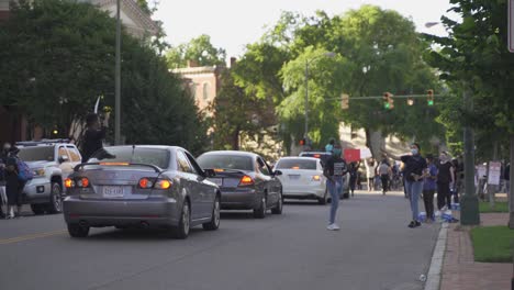 Richmond,-VA-USA---June-1st:-People-giving-out-supplies-during-protest-in-Richmond,-VA-on-June-1st