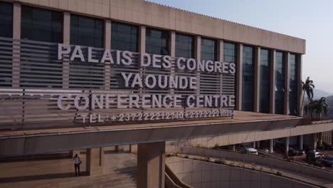 High-Quality-Aerial-Shot-Conference-Center-Sign-Yaound?