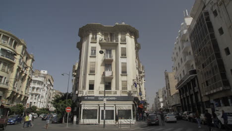 Casablanca-Innenstadt-Mit-Seiner-Kolonialen-Architektur