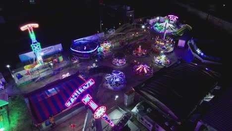amusement-ride-attractions-at-night