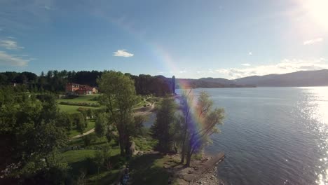 Imágenes-Aéreas-De-La-Frontera-Entre-El-Lago-Maggiore-Y-La-Tierra