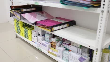 Many-files-are-showing-where-medicine-is-also-kept-below