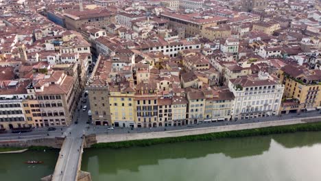 Weitwinkel-Drohnenansicht-über-Den-Dom-Und-Das-Stadtbild-Von-Florenz