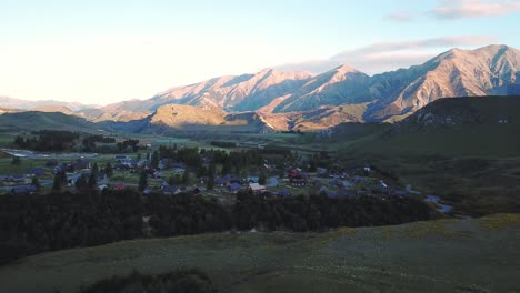 Vogelperspektive-Des-Castle-Hill-Village-In-Neuseeland