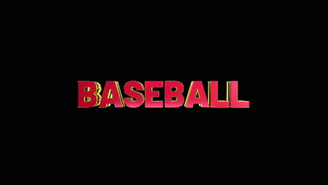 A-smooth-and-high-quality,-red-and-gold-3D-sport-text-reveal-"baseball