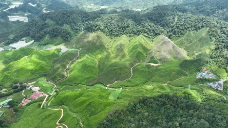 Cameron-Highlands,-popular-tourist-destination,-beautiful-landscapes