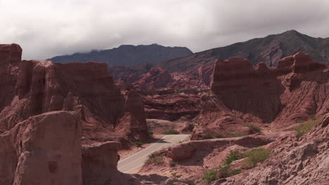 Aerial-view-of-Las-Ventanas-de-Cafayate,-Salta-Argentina