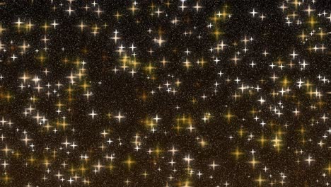 Funkeln-Funkeln-Blinkend-Sterne-Animation-Hintergrund-Raum-Himmel-Universum-Bewegungsgrafik-Farbverlauf-Neon-Glühen-Partikel-Schimmern-Farbe-Braun-Hell