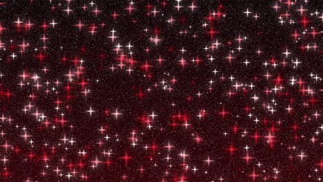 Glitter-sparkle-twinkle-flashing-stars-animation-background-space-sky-universe-motion-graphics-gradient-neon-glow-particle-shimmer-colour-red