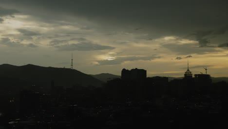 Panorama-of-Tbilisi-with-rain-settling-down