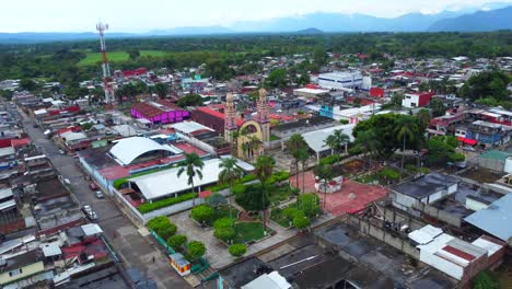 beautiful-aerial-view-with-drone-of-the-town-of-Monte-Blanco,-Veracruz,-Mexico
