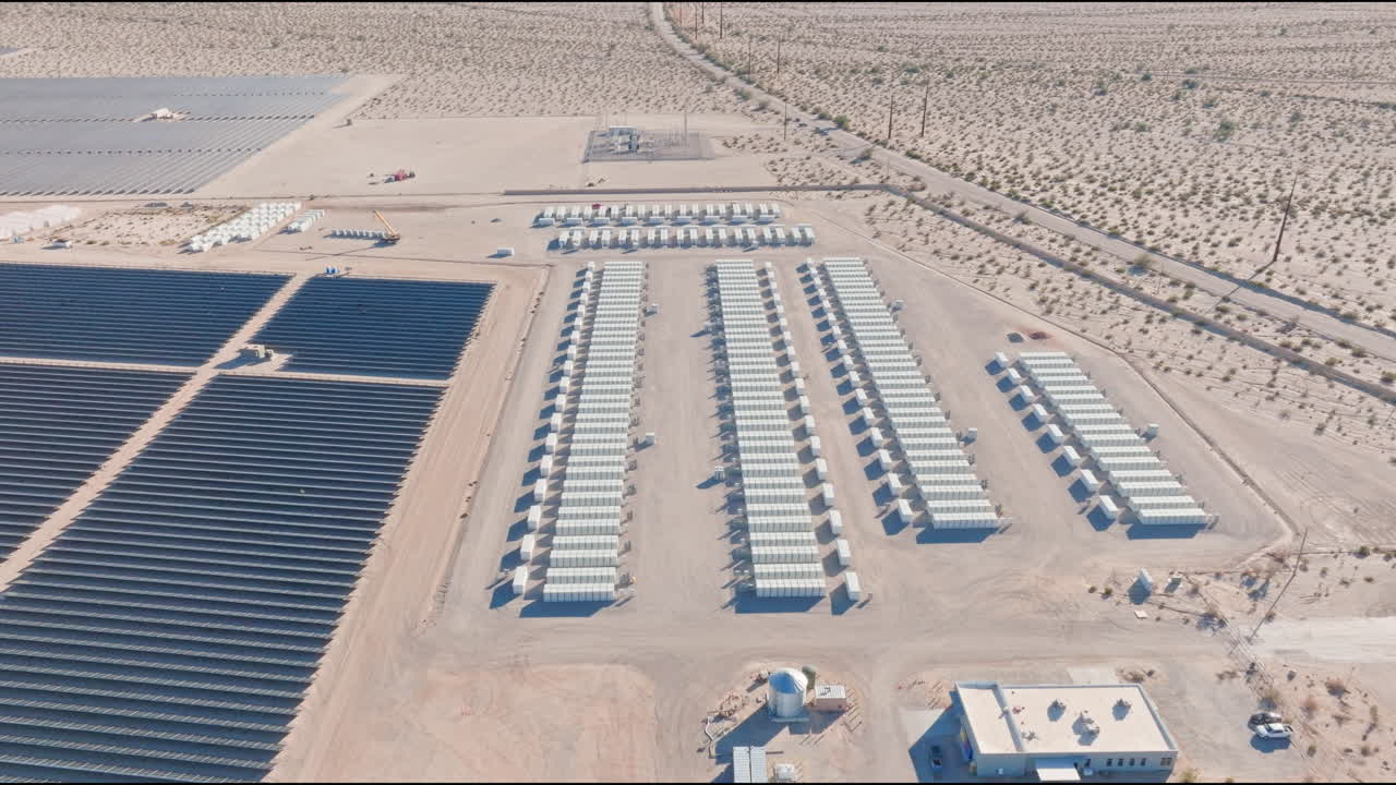Aerial View Of The EdwardsSanborn Solar And Energy Storage Project