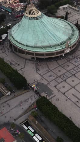 Vertical-aerial-views-of-the-Basilica-of-Guadalupe-in-Mexico-City