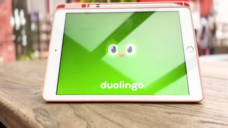 Duolingo-Auf-Dem-IPad-Mit-Dem-Neuen-Baum