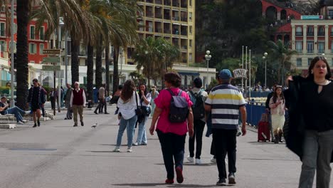 Paseo-Marítimo-Quai-Des-Uniteds-En-Niza-Ciudad,-Francia,-Vista-Estática