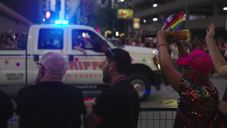 Polizei-Nimmt-An-Pride-Parade-Und-Feier-In-Houston,-Texas-Teil