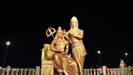 idol-of-hindu-holy-god-lord-shiva-at-outdoor-from-different-angle-video-is-taken-at-mahakaleshwar-mahakal-temple-corridor-ujjain-madhya-pradesh-india-on-Mar-09-2024