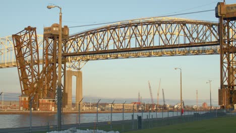 Steel-truss-bridge-in-Sault-Ste