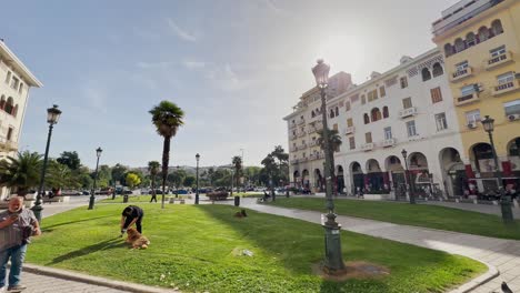 City-Centre-In-Thessaloniki,-Greece