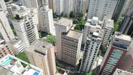 Aerial-view-of-Itaim-Bibi,-São-Paulo,-Brazil