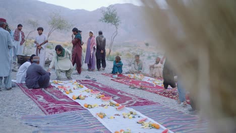 Setting-food-for-Opening-the-fast-in-the-month-of-Ramadan-Iftar-in-khuzdar-Balochistan-between-mountains