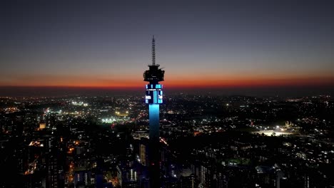 Antena-Telkom-En-Johannesburgo,-En-Gauteng,-Sudáfrica