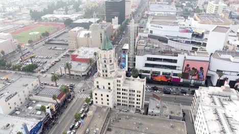 Hollywood-First-National-Bank-Building-In-Los-Angeles,-California